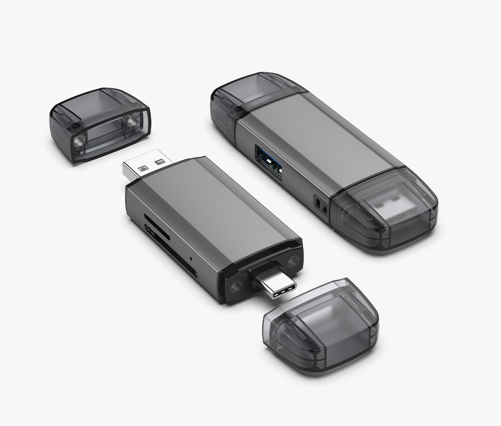 Metal Multi-Function Card Reader